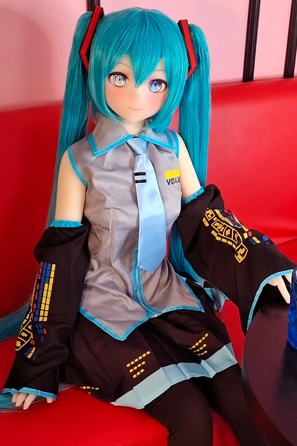 Autome Doll Blue Twin Pferdeschwanz Anime Sexpuppe inspiriert von Hatsune Miku 145cm Bewertung