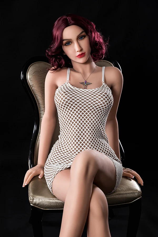 Fire Doll Zhuri, 166 cm, Sexpuppe mit kleinen Brüsten, lila Haaren und kostenlosem zweiten Kopf