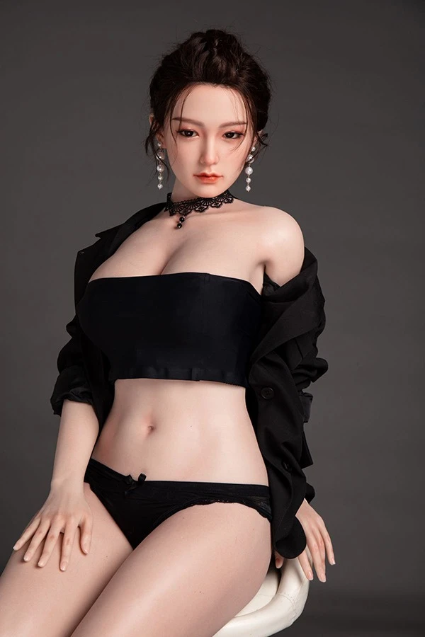 JXDoll Anne, 170 cm, Sexpuppe mit Silikonkopf, vollbusiger großer Hintern und austauschbaren Kopf- und Körperfunktionen