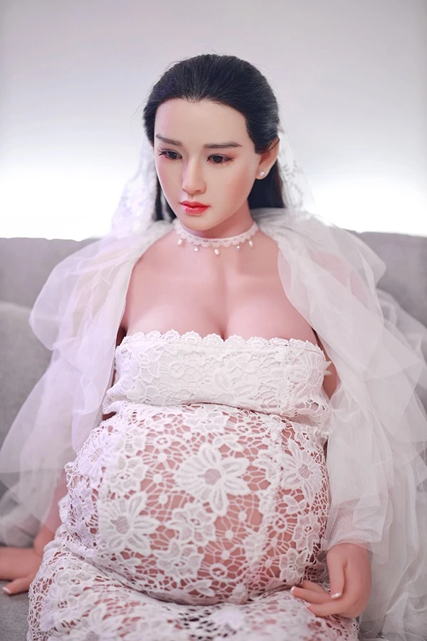 JY Doll Debbie – 160 cm schöne asiatische schwangere Sexpuppe mit austauschbarem Kopf