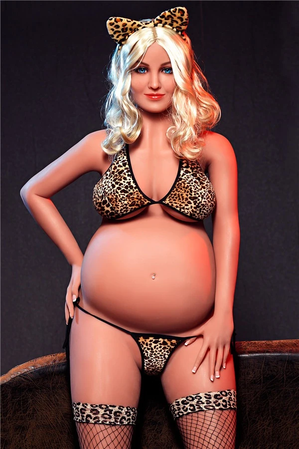 Aibei Dolls Gabrielle, 158 cm, realistische Sexpuppe für reife Schwangere mit austauschbaren Köpfen, einschließlich zweitem Bonuskopf