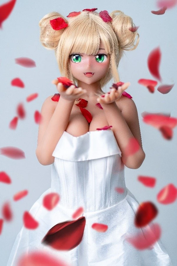 Autome Doll Laila 155 cm Atemberaubende blonde Anime-Sexpuppe mit Kurven