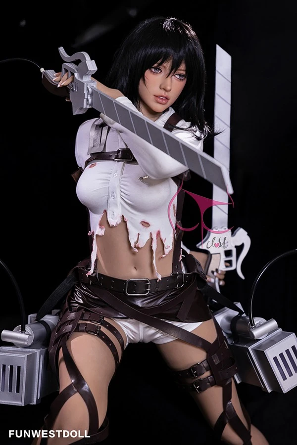 Funwest Doll – Bezaubernde, vom Anime inspirierte Sexpuppe Mikasa Ackerman, 159 cm