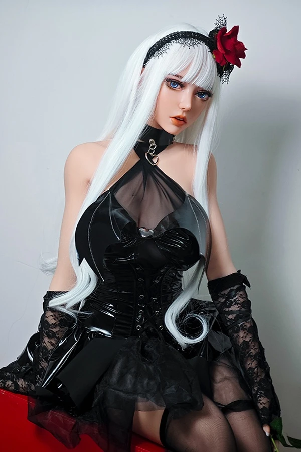 Elsa Babe Maggie 150 cm Silber Lange Haare Anime Manga Silikon Sex Puppe Bewertung