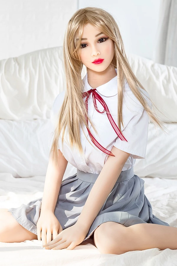 Aibei Doll Bonnie 158 cm blonde weibliche Liebespuppe mit kostenlosem zweiten Kopf