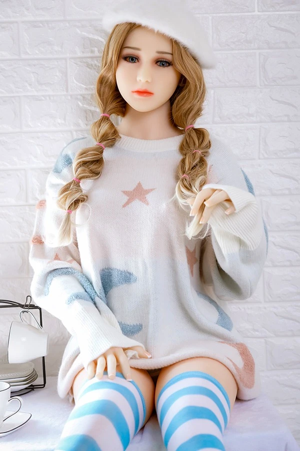 Aibei Doll Nancy 158 cm – Blonde Sexpuppe mit kleinen Brüsten und kostenlosem zweiten Kopf
