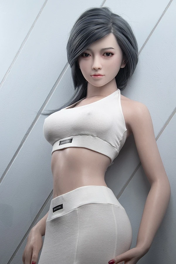JY Doll Kamiyah 165 cm große Silikon-Sexpuppe mit schlanker Figur und kleinen Brüsten
