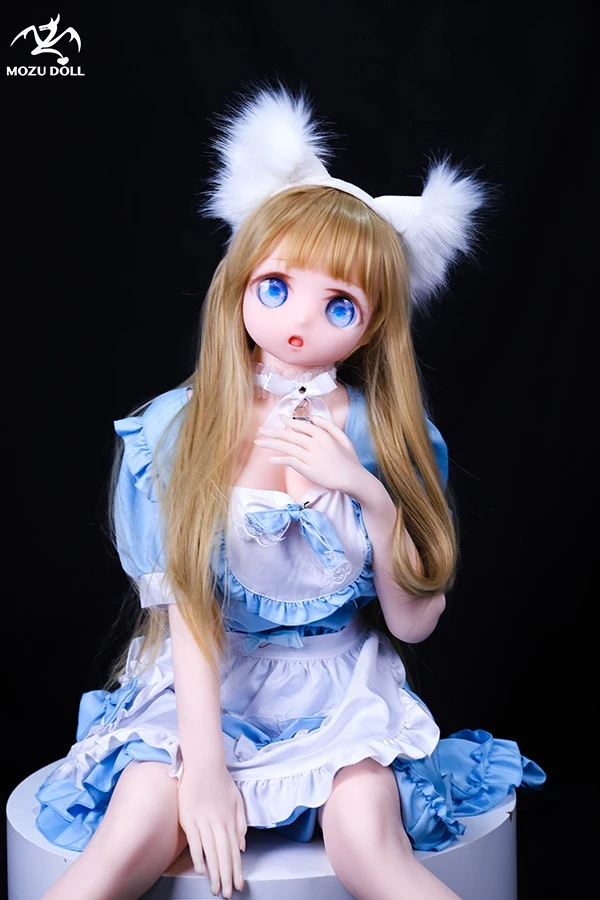 MOZU Doll – Entzückende, Anime-inspirierte blonde Sexpuppe Kelly 145 cm mit kostenlosem Outfit