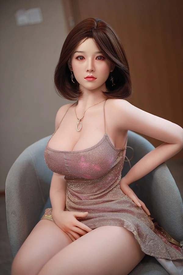 JY Doll - Jaylee 157 cm große vollbusige asiatisch-japanische Sexpuppe mit kurzen Haaren und Silikonkopf