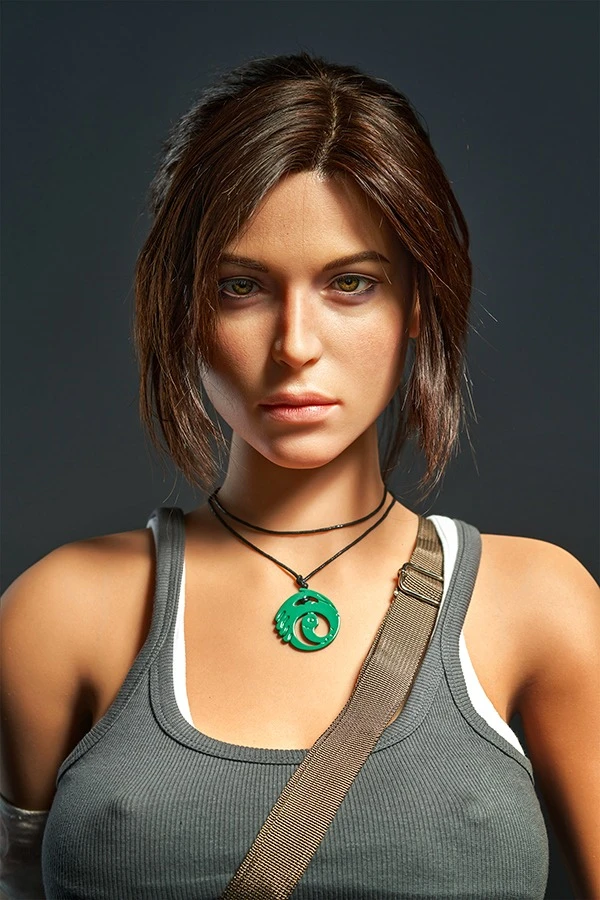 Hyperrealistische 166 cm große Tomb Raider-Figur von Lara Croft von Game Lady