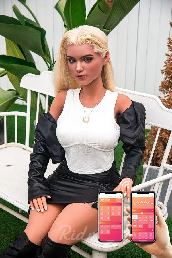 Ridmii Doll Alyssa, 163 cm, realistische blonde Sexpuppe mit zweitem Bonuskopf inklusive