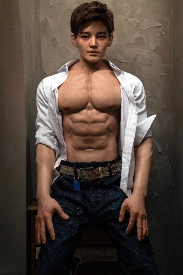 Realistische hübsche männliche Sexpuppe Steven 175 cm mit Silikonkopf