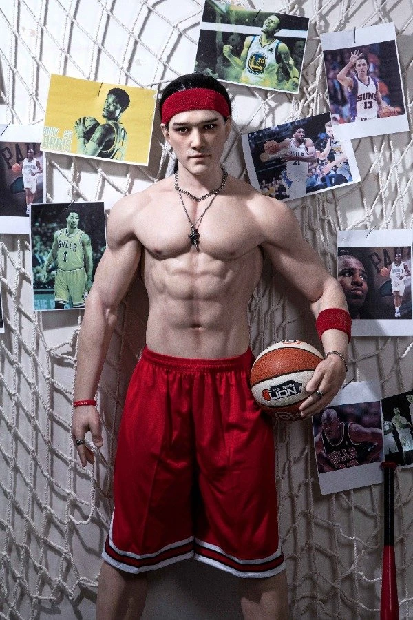 Realistische muskulöse männliche Puppe Andrew, 180 cm groß
