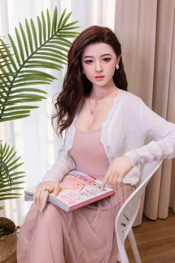 Dime Doll Alma, 160 cm, Sexpuppe für Hausfrauen, aus Vollsilikon mit austauschbarem Kopf und Körper