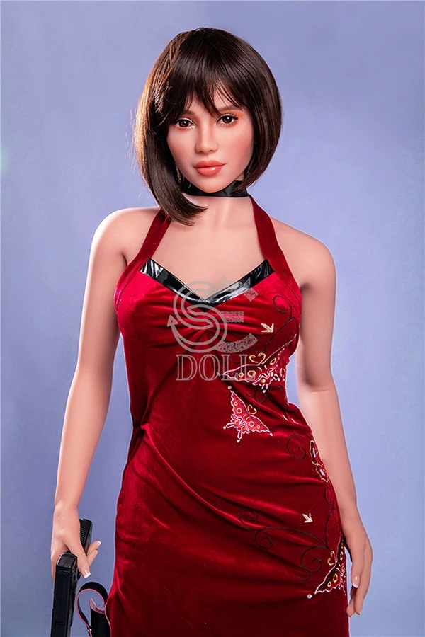 Realistische schwarze Sexpuppe mit kurzen Haaren Lina, 163 cm groß, von SEDOLL