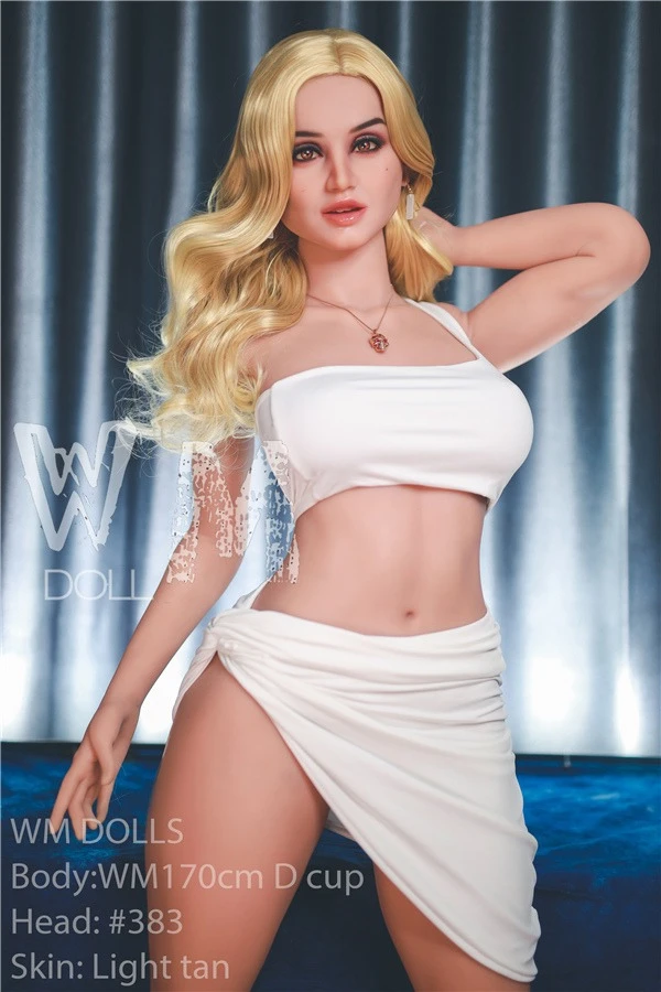 WM Dolls Sexy blonde Erwachsenenpuppe Paityn mit kurviger Figur, 170 cm, inklusive kostenlosem zweiten Kopf
