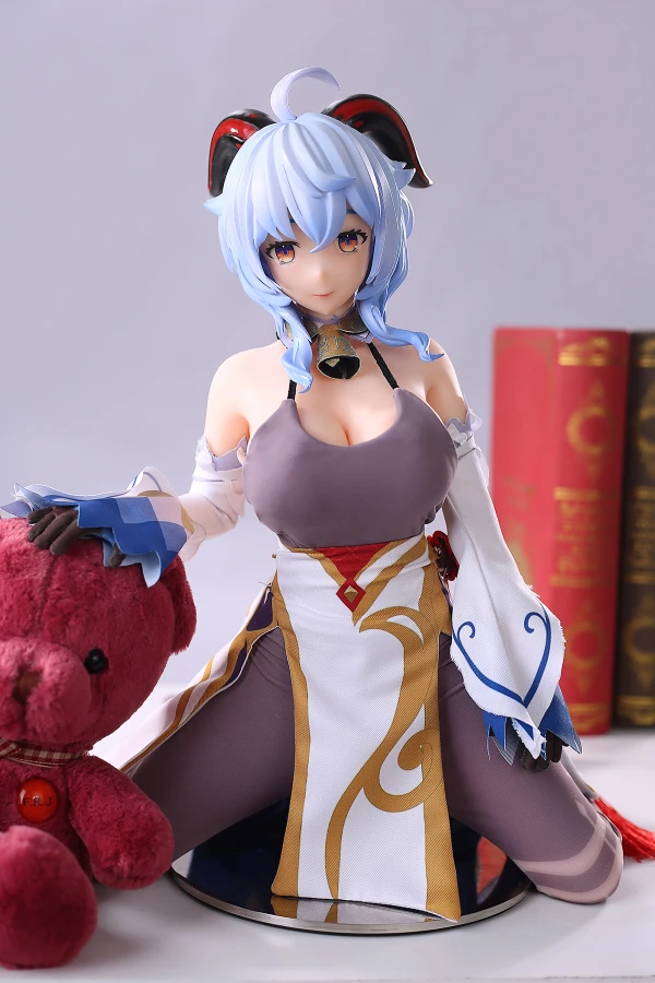 Otaku-Puppe Genshin Impact Ganyu, 65 cm, realistische Sexpuppe mit kostenlosem Outfit und Schuhzubehör