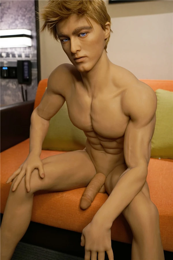 Doll Forever Elio 170 cm Blonde männliche Sexpuppe Bewertung Kostenloser zufälliger 2. Kopf und Doppelpenis inklusive