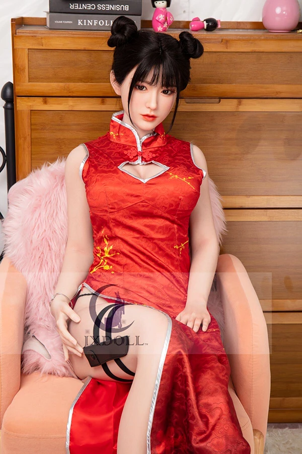 JXDoll Brünette Rollenspiel-Sexpuppe Molly 170 cm Silikonkopf mit austauschbaren Kopf- und Körperfunktionen