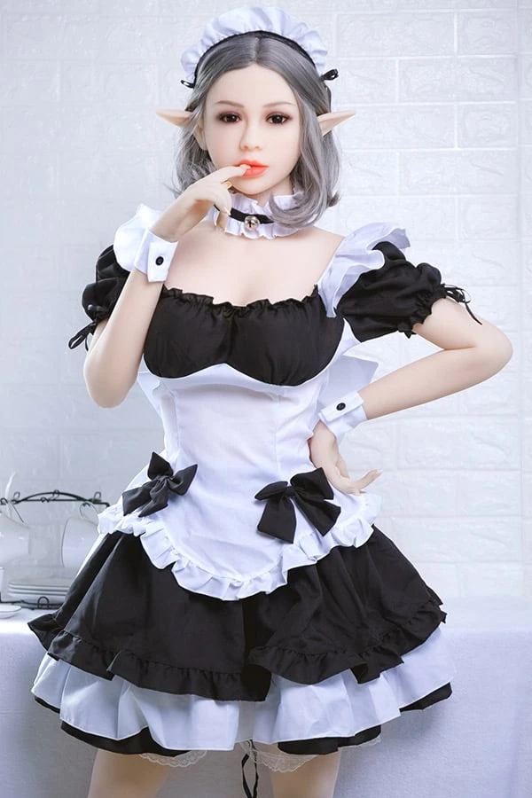Aibei Doll präsentiert die atemberaubende Whitney 158 cm große, realistische Elfenmädchen-Sexpuppe mit kostenlosem zweiten Kopf