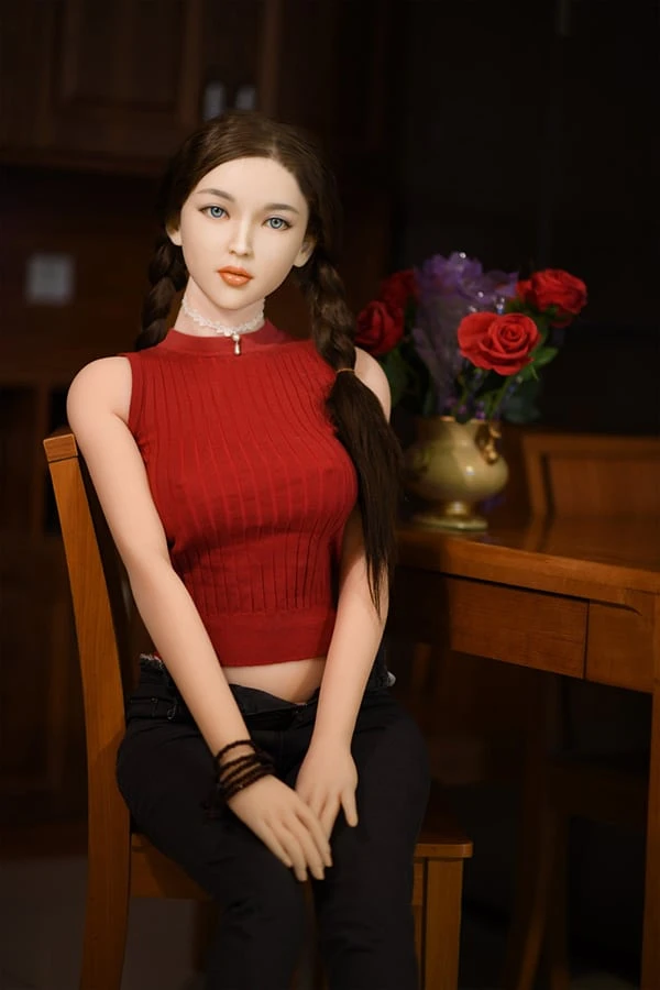 HR Doll Silikonkopf Evelyn 170cm entzückende Sexpuppe mit kleinen Brüsten