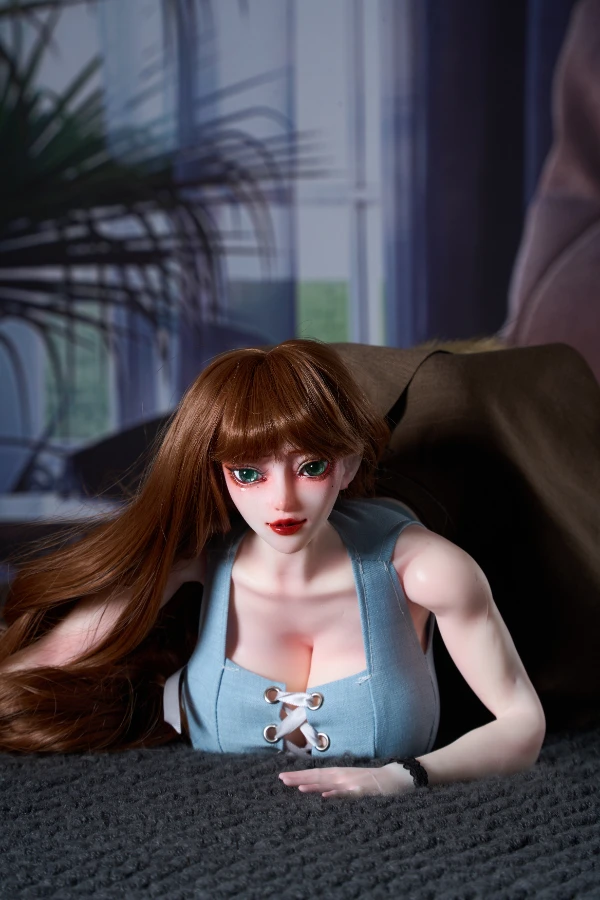 MRL DOLL - Sloane: Eine 30 cm große Sexpuppe mit großen Brüsten und Muskel-Affen-Motiv, inklusive kostenloser Kleidung und Schwanz