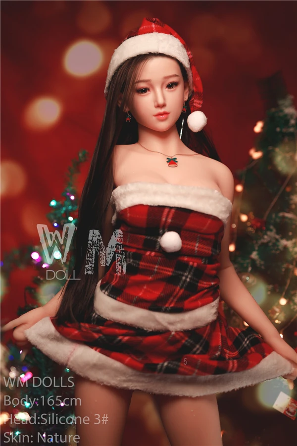 WM Dolls Lebensgroße attraktive Weihnachtspuppe Jane aus Silikon, 165 cm, wird mit kostenlosem zusätzlichem Kopf geliefert
