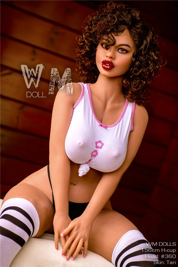 WM Dolls Realistische, lebensechte afroamerikanische Sexpuppe Ryan 156 cm mit kostenlosem zweiten Kopf