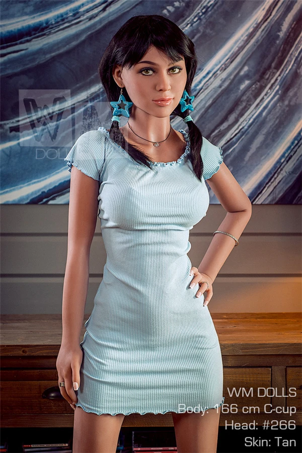 WM Dolls Realistische lebensgroße schlanke Liebespuppe Dylan 166cm inklusive gratis zweitem Kopf