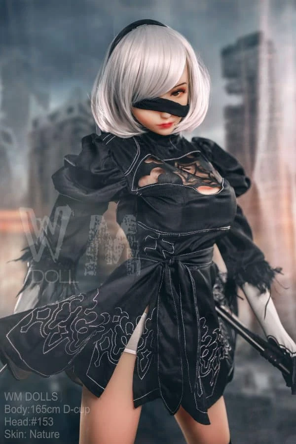 Luxuriöse Adult Fantasy TPE 2B Sexpuppe YoRHa Nr. 2 Typ B 165 cm von WM Dolls mit kostenlosem zweiten Kopf