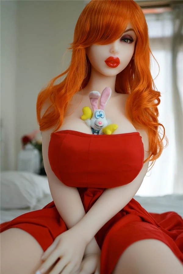 Piper Doll Rothaarige Anime-Sexpuppe Jessica Rabbit 150 cm mit nahtlosem Kopf- und Körperdesign