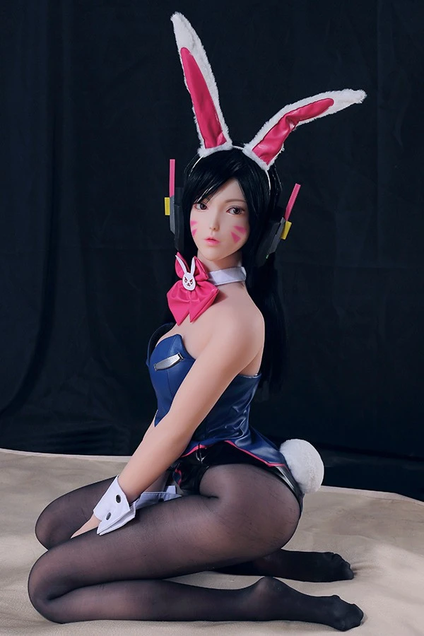 Lebensechte Fantasy Anime Sexpuppe D.Va, 158 cm groß
